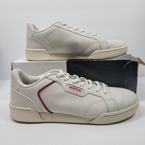 adidas Other - Adidas Roguera Men's White & Red Leather Casual Shoes US Size 12